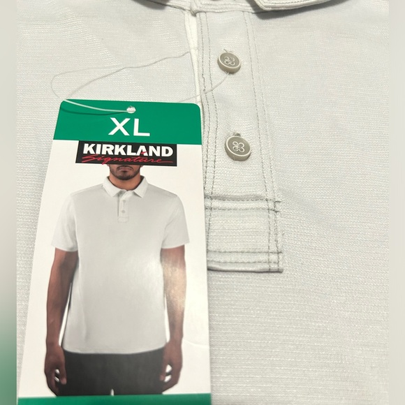 Kirkland Signature Men’s Polo size L gray NWT - Picture 4 of 5